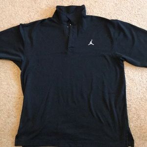 Men’s black polo